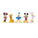 Just Play Disney Mickey Mouse Collectible Figure Set (Mickey, Minnie, Daisy, Donald, and Pluto)