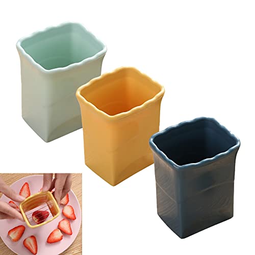 3 PCS Cup Slicer, 2025 New Egg Stainless Steel Strawberry Slicer, Egg Slicers, Strawberry Cutter, Premium Quickly Making Vegetable Salad Cutter, Craft Fruit Kitchen Tool