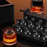 Clear Ice Ball Maker for Whiskey: FDDBI Circle Ice Cube Tray Make 2Inch Ice Sphere - Clear Ice Cube Maker for Old Fashioned Bourbon Whisky