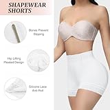 SHAPSHE Shapewear Shorts for Women Tummy Control Plus Size Shapewear Faja Colombiana Reductora De Abdomen Y Cintura Shaper Panty Girdle Waist Trainer Butt Lifter for Women Slimming Shorts Beige