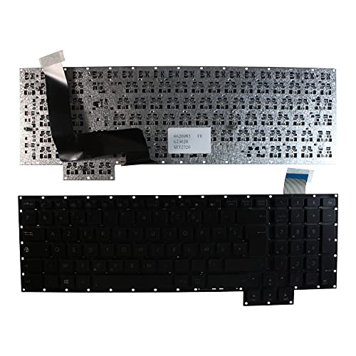 Power4Laptops French Layout Black Replacement Laptop Keyboard Compatible with Asus G750JH-QS71