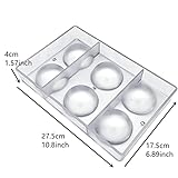 Large Half Ball Chocolate Mold Ball Polycarbonate Mould Chocolate Semi Sphere Mold Tray (Large 2.5inch)