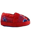 Spider-Man Toddler Boys Plush Aline Slippers (5-6 M US Toddler, Red)