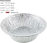 Durable Packaging 5 3/4" Deep Aluminum Foil Meat/Pot Pie Pan Tin 125/Pk (pack of 125)