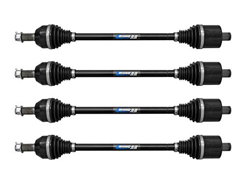 SuperATV Heavy Duty Rhino 2.0 Axle Set for Polaris RZR XP Turbo/XP High Lifter/XP 1000 Trail and Rocks (2017-2023), Front Axle, Made with 4340 Chromoly Steel, 2x Stronger Than Stock, See Fitment