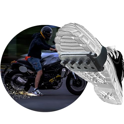 SprintSparkZK Upgrade 1/2PCS Reusable Motorcycle Sparks Shoe Covers | Bicycle Sparks | Skateboard Sparks | Cool Sole Sparkling Shoe Cover (1PC and 8 consumables)