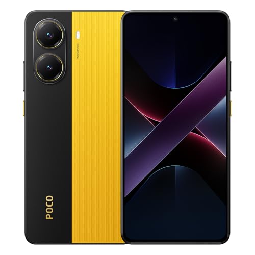Xiaomi Poco X7 PRO 5G + 4G LTE (for Tmobile Mint Tello & Global) (256GB + 8GB) Ai 6.67" 50MP Gamers Phone NFC Dual sim Unlocked Model 2412DPC0AG (Yellow.)