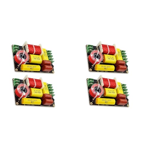 Nuhikap 4Pcs -250 250W 2 Way Frequency Divider Tweeter Bass Crossover Filter DIY Speaker Filter Circuit Home Sound Theater