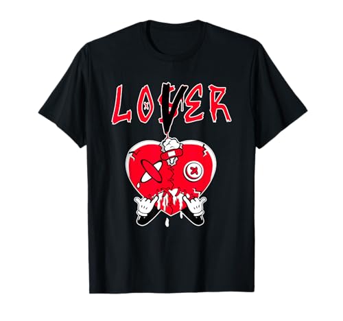 Loser Red Tee To Match Loser Lover Heart 5 Racer Red Drip T-Shirt