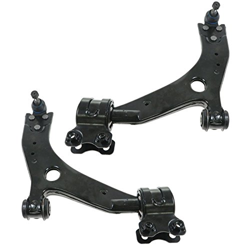 TRQ Front Lower Control Arm with Ball Joint Set Compatible with 2008-2013 Volvo C30 2006-2013 C70 2006-2011 S40 V50