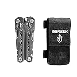 Gerber Gear Truss 17-in-1 EDC Needle Nose Pliers Multi tool - includes Pocket Knife, Screwdriver, and Bottle Opener Accessories - Gifts for Men, Fishing and Camping Gear - Gray with Standard Sheath