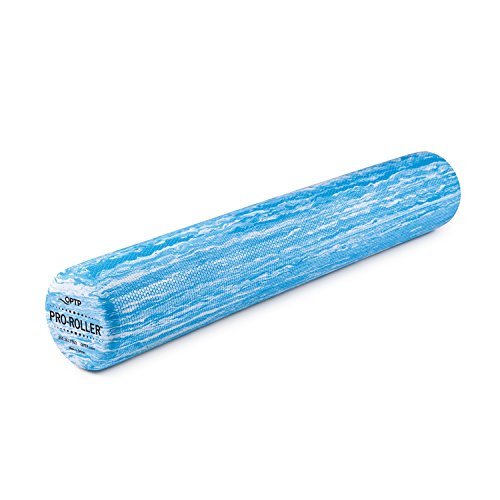 OPTP PRO-ROLLER Standard Density Foam Roller - Durable Roller for Back Massage, Deep Tissue Foam Roller Exercises, Stretching, Fitness, Yoga and Pilates - 36 Inches by 6 Inches, Blue