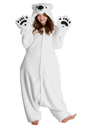SAZAC Polar Bear Kigurumi - Onesie Jumpsuit Halloween Costume