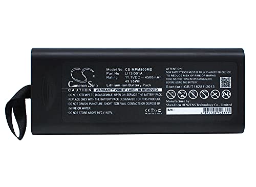 SCESMIA Replacement Battery for Mindray IMEC10, IMEC12, IMEC8, IPM10, IPM12, IPM8, Moniteur VS600, Moniteur VS900 11.1V/4500mA