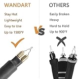 Professional Wood Burning Kit, Wandart 60W Wood Burning Tool Pyrography Kit with Dual Wood Burner 20 Woodburning Wire Nibs Tips including Ball Tips and 5PCS Stencils