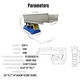 WYDDDARY 30W Electromagnetic Vibrating Feeder Shaking Feeding Machine 4T/h Direct Vibration Feeders Material Conveyors 110V