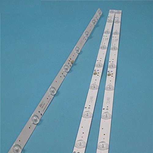 WLS TV Lamps Kits LED Backlight Strips for Panasonic TH-32C460DX 32" FHD LED Bars Bands GC32D09-ZC14F-05 Rulers 303GC315037 Lanes - (Color: 6 Piece for 2 TV;Cable Length: 622mm)