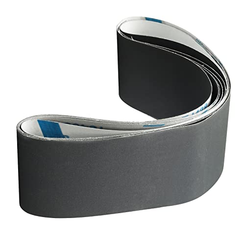 4 x 36 Inch Sanding Belt,Silicon Carbide Knife Sharpener Belt,600 Grit Fine Abrasive Sandpaper for Belt Sander,6-Pack