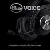 Logitech G Pro X Wired Gaming Headset: Blue VO!CE Detachable Boom Mic, DTS 7.1, 50 mm Drivers, USB/3.5mm Aux, Spare Memory Foam Ear Pads, USB DAC & Bag Included, for PC, Xbox, PS5, PS4 - Black