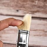 Fuumuui Professional Oil Paint Brush Set, 11pcs Superior Hog Bristle Paint Brushes Perfect for Oil Acrylic Gouache Painting