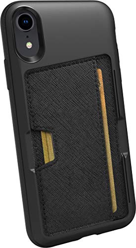 Smartish iPhone XR Wallet Case - Wallet Slayer Vol. 2 [Slim Protective Kickstand] Credit Card Holder for Apple iPhone 10R (Silk) - Black Tie Affair