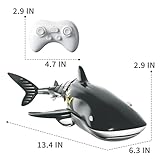 Bennol 2.4Ghz Remote Control Whale Shark Toys for Boys Kids, 1:18 Scale High Simulation Whale Shark for Pool, Electric RC Whale Shark Fish Birthday Christmas Toys for 4 5 6 7 8 9 Year olds Boys Girls