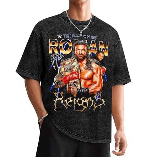 Mans Women's Roman Fashion Reigns T-Shirt Youth&Adult Men's Men Short Sleeve Cotton T-Shirt,Round Neck Tops Funny Oversized Shirt Novelty Cool Custom Tees Clothing M