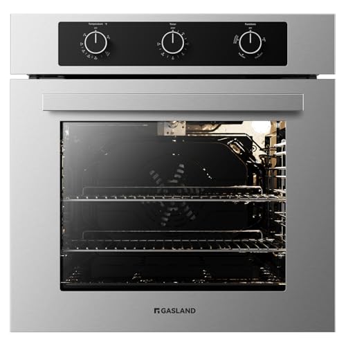 GASLAND 24 Inch Gas Wall Oven, Pro GS606MS Natural Gas Wall Oven, Built-in Single Wall Oven, with Bake Broil Rotisserie Functions, Built-in Timer and Convection Fan, 120V Cord Plug, Stainless Steel