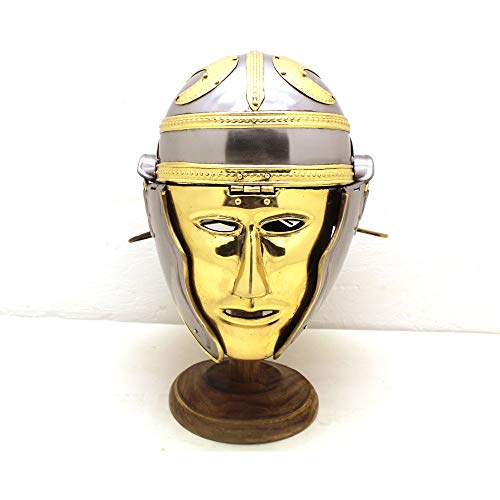 Medieval Warrior Brand Imperial Gallic Face Roman Helmet