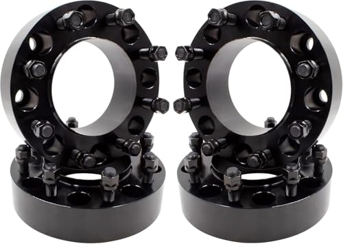Wheel Accessories Parts 4 Pc Hub Centric Wheel Spacers 8 on 180mm 2.00" Thick 14mm 1.50 14x1.50 Thread Stud 124.1mm Hub Fits 2011+ Chevy Silverado GMC Sierra 2500 3500 Single Rear Wheel Vehicles