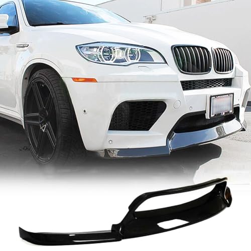 MCARCAR KIT Gloss Black Front Bumper Lip for BMW X5M E70 X6M E71 2010-2014 3pcs/Set Front Chin Spoiler Splitter Protector Air Dam Factory Outlet 3pcs