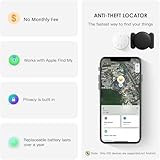 Hongtop H Car GPS Tracking Device for Vehicles,Cars etc,2PCS Real Time GPS Tracker for Car Work with Find My (iOS Only),Tracking Devices for Cars Hidden with Magnetic Case,No Monthly Fee (Black)