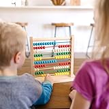 Melissa & Doug Abacus - Classic Wooden Educational Counting Toy With 100 Beads