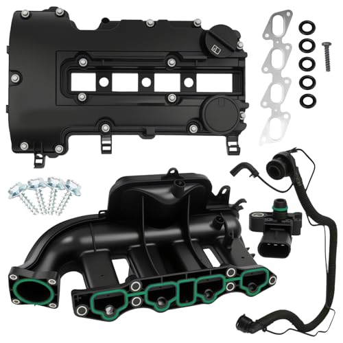 QBselecar Intake Manifold Valve Cover Kit Compatible with Chevy Chevrolet Cruze Sonic Trax Tracker Volt Buick Encore 1.4L 2011-2021 Replacement For 615-380 55573746 25193343 25198498 25200449 55577314