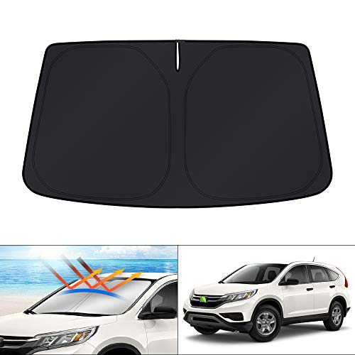 KUST Windshield Sun Shade for 2012-2016 Honda CRV Accessories, Custom Fit CR-V Sunshade Foldable Sun Visor Protector Blocks UV Rays Keep Your Car Cooler