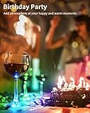 LOGUIDE Bar Decor Lights,Bottle Lights for Liquor Bottles,24 Pack RGB LED Coaster,7 Colors Sticker Light up Coasters for Drinks,Flash Light Up Cup Coaster Flashing Bottle Service Lights (Multicolor)