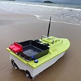 CRESEAPRODUCTS S80 Brushless Motor Super Speed Saltwater RC Fishing Bait Boat with GPS for Surf Fishing with Bait Tray,2x10,000mah Battery,IP 66 Waterproof,500M Range,5 Meters/Second