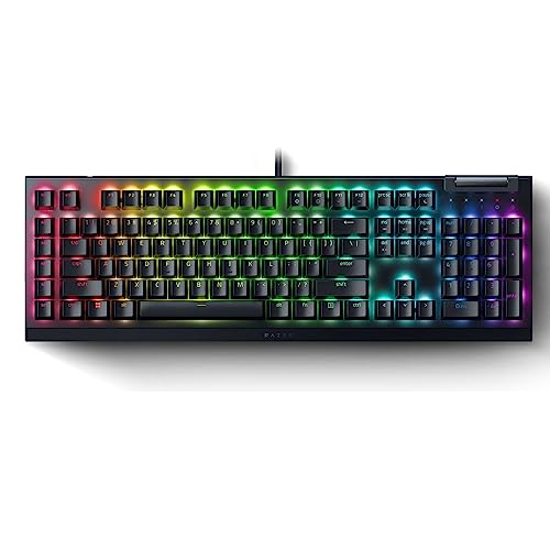 Razer BlackWidow V4 X Mechanical Gaming Keyboard: Yellow Switches Linear & Silent - 6 Dedicated Macro Keys - Chroma RGB - Doubleshot ABS Keycaps - Media Controls - Sound Dampening & Stabilizers