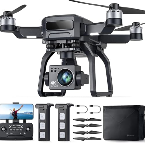 Bwine F7 Pro Drones with Camera for Adults 4K UHD Aerial, 3-Axis Gimbal, 10000FT Control, 50 Mins Flight Time with 2 Batteries, GPS Follow, Waypoint, Orbit Fly, Auto Return, Beginner Mode