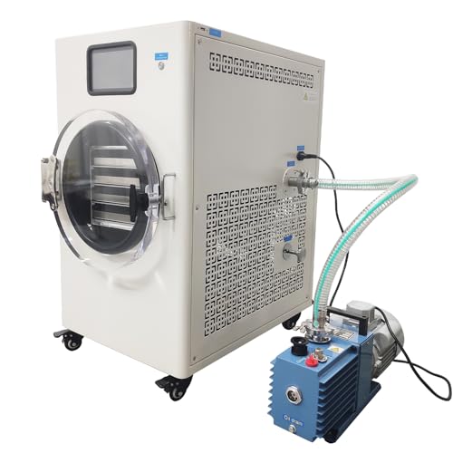 Banfluxion Scientific Lab Lyophilizer & Home Freeze Dryer Machine with Vacuum Pump, -40℃ Ultra-Low Temperature, 110V 1550W, 11lbs/Batch, 4 Stainless Steel Trays, for Food/Fruit/Vegetable Dehydration