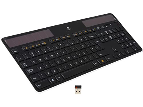 Logitech K750 Wireless Solar Keyboard, Black