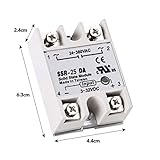 HiLetgo 2pcs SSR-25DA 25A 250V Solid State Relay Module