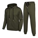 COOFANDY Men's Tracksuit 2 Piece Hooded Athletic Sweatsuits Casual Running Jogging Sport Suit Sets