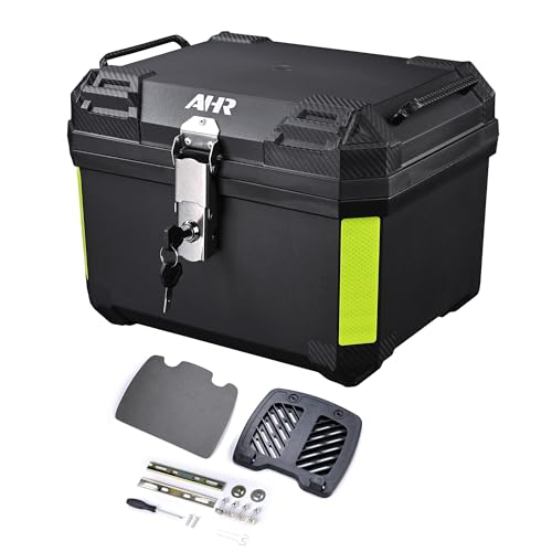 AHR 45L Motorcycle Top Case Universal Tour Tail Box Scooter Trunk Storage Safety Lock