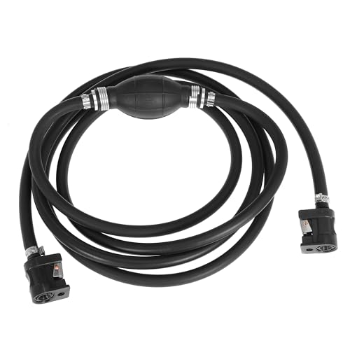 Marine Boat Fuel Line Kit 8mm (5/16") Fuel Line Assembly with Primer Bulb & Connector - 10FT Marine Outboard Boat Motor Fuel Gas Line Hose for RVs, Tractors, and Caravans