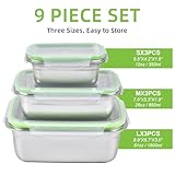 UPTRUST Stainless Stainless Steel Food Storage Containers | Leak Proof & Airtight Lids | Set of 9 Containers BPA Free that are Dishwasher & Freezer Safe