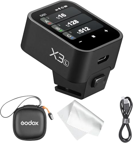 Godox X3 Godox Trigger for Leica - Godox X3 for Leica Godox X3L X3 LTTL Wireless Flash Trigger for Leica, OLED Touchscreen Flash Transmitter,Built-in Lithium Battery, Flash Trigger for Leica