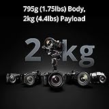 DJI RS 3 Mini, 3-Axis Gimbal Stabilizer for Cameras Canon/Sony/Panasonic/Nikon/Fujifilm, 2 kg (4.4 lbs) Tested Payload, Bluetooth Shutter Control, Camera Gimbal with Native Vertical Shooting