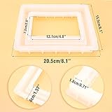 Resin Picture Frame Mold - Photo Frame Epoxy Resin Silicone Mold - Rectangle Resin Casting Mold for DIY Making Personalized Picture Frame Crafts Home Table Decoration Handmade Gifts (8x6 inch)