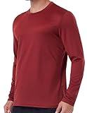 6 Pack Men's Quick Dry Long Sleeve Shirts Moisture Wicking Sun Protection UV UPF SPF Performance T-Shirt for Casual Workout XL